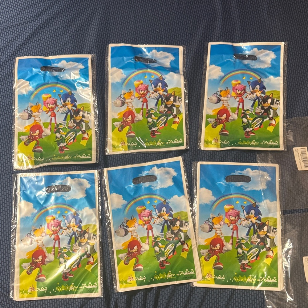 *** 2/$15***  60 Sonic the Hedgehog Party Favor Bags